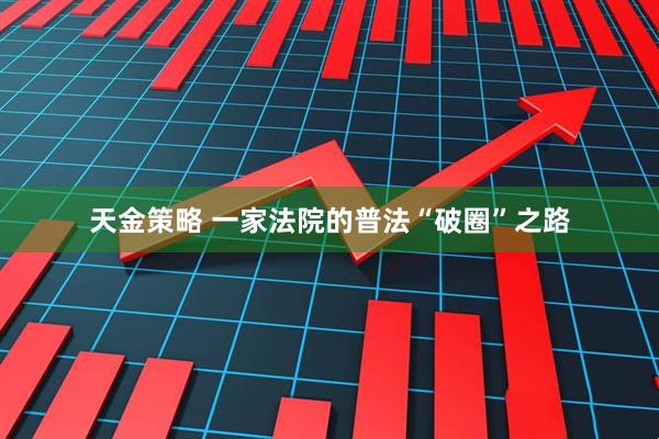 天金策略 一家法院的普法“破圈”之路