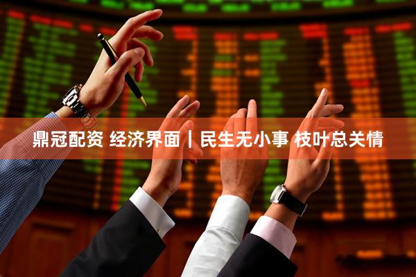 鼎冠配资 经济界面｜民生无小事 枝叶总关情